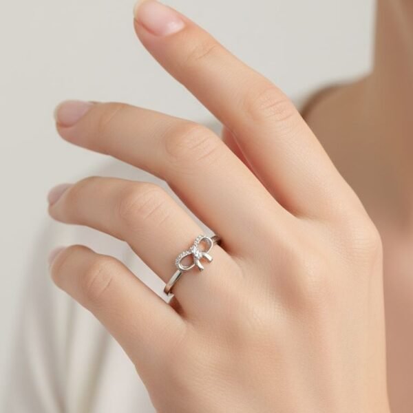 Sterling Silver Bow Ring