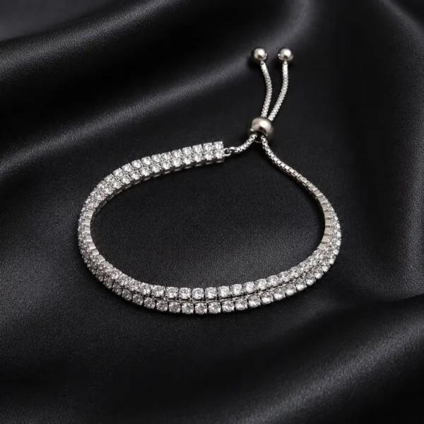 Double Strand Solitaire Bracelet