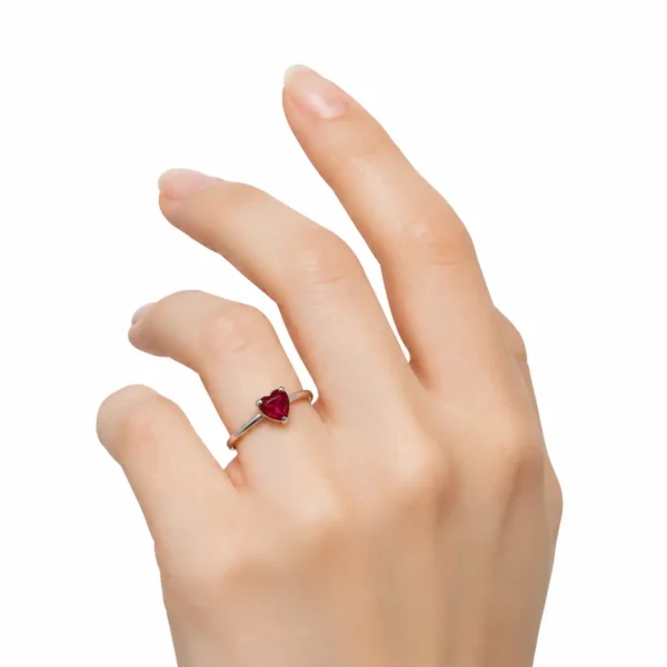 Crimson Heart Ring
