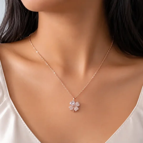 Rose Clover Necklace