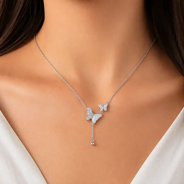 Twin Butterfly Necklace