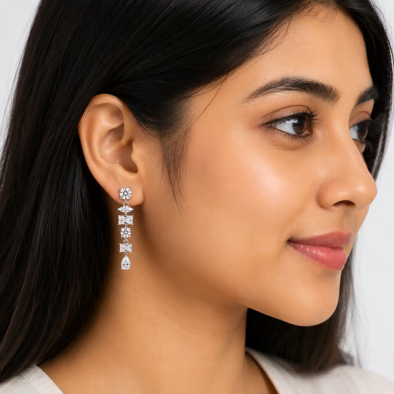 Silver Shine earrings 2.png Silver Shine Earrings - Image 1