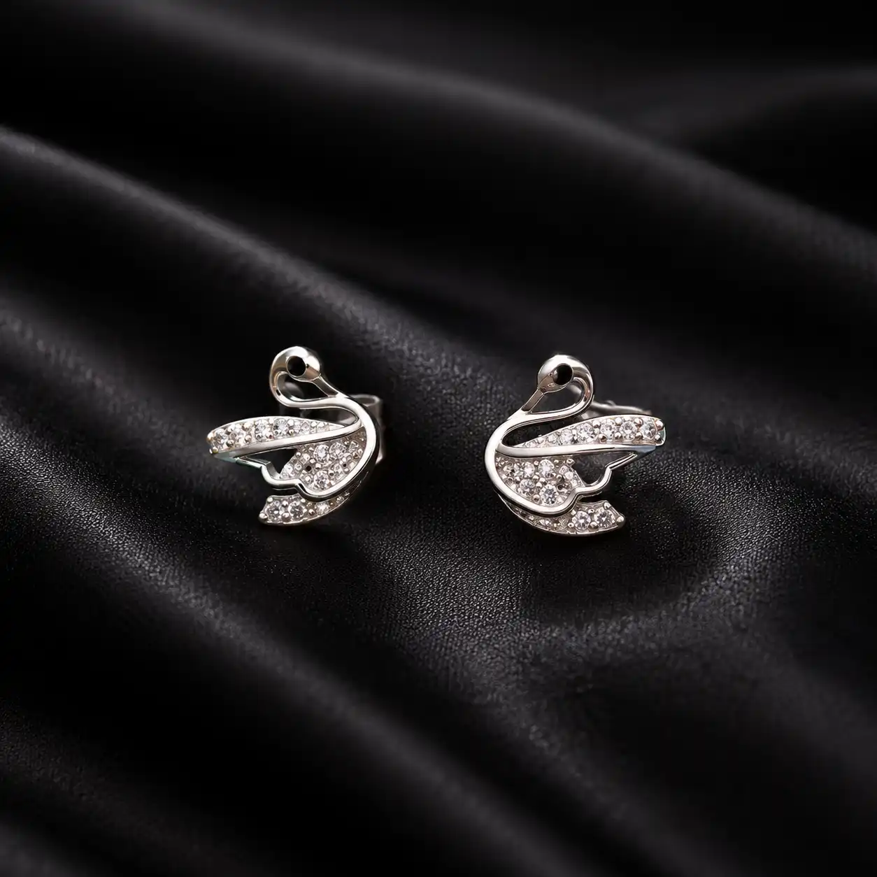 Swan luxe studs1 Swan Luxe Studs - Image 1