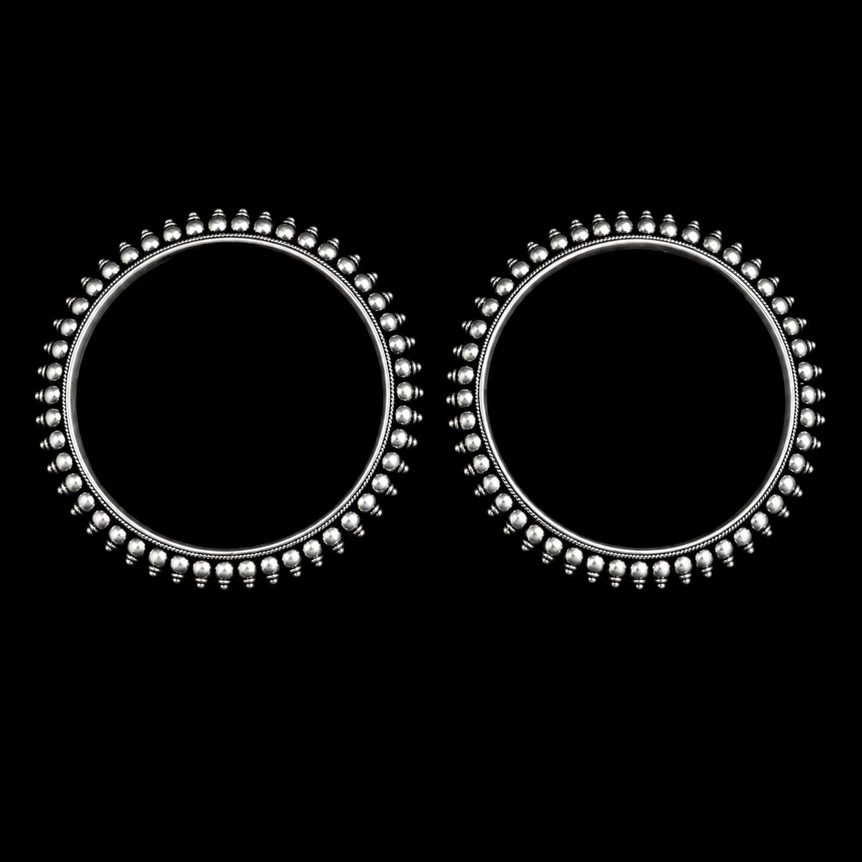 Chandrika Silver Bangles