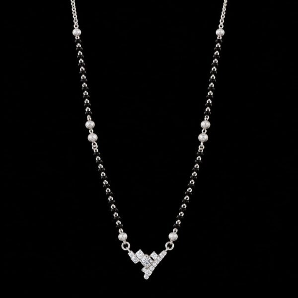 Crystal Crown Mangalsutra